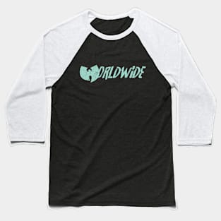 worldwide wutang mint green Baseball T-Shirt